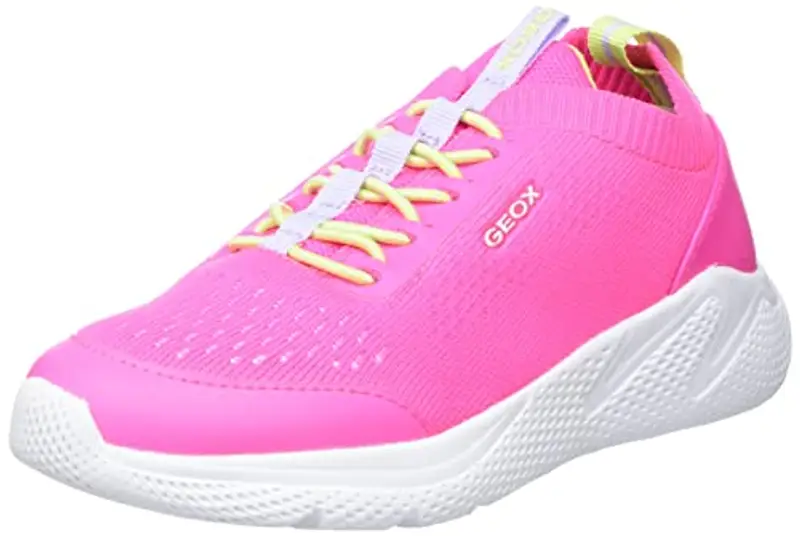 Geox Bambina J Sprintye Girl B Sneakers Bambine e ragazze, Rosa (Fluo Fuchsia), 34 EU