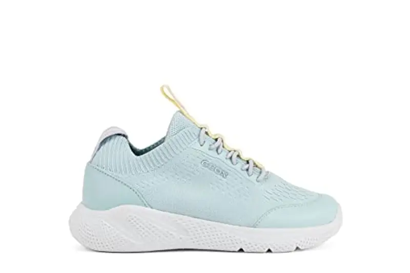 Geox Bambina J Sprintye Girl B Sneakers Bambine e ragazze, Verde/Giallo (Watersea/Lt Yellow), 32 EU miniatura 2