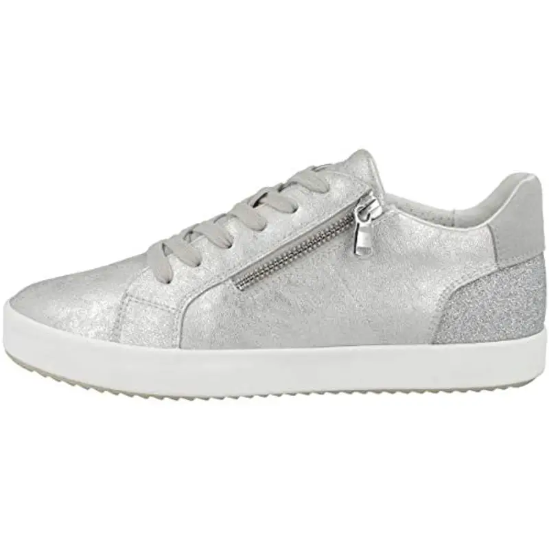 Geox D Blomiee A, Sneakers Donna, Argento (Argento Silver), 40 EU