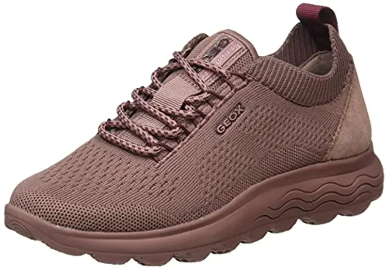 Geox D Spherica A, Sneakers Donna, Rosa Old Rose, 42 EU