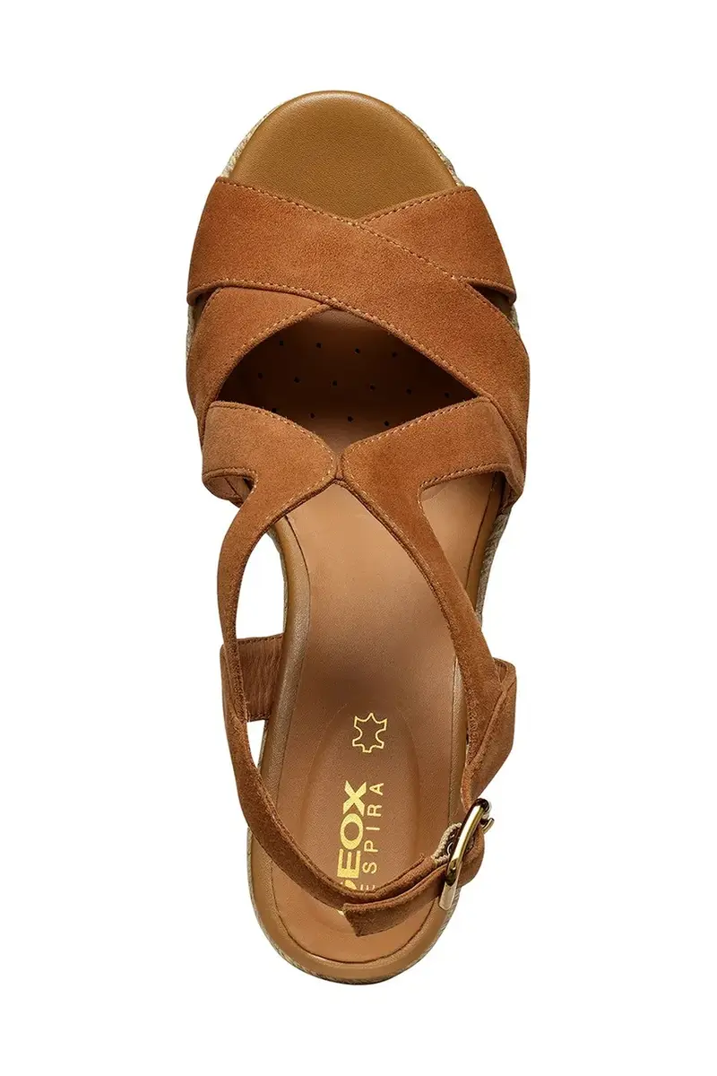 espadrillas in pelle scamosciata D PONZA colore marrone D35GVC 00021 C6001 miniatura 5