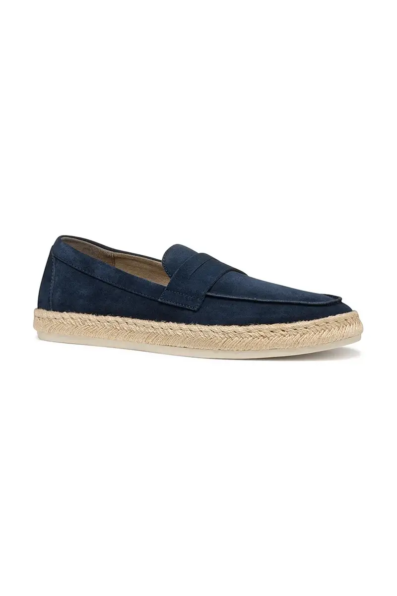 espadrillas in pelle scamosciata U COSTUNI colore blu navy U55MRA 00022 C4064 miniatura 2