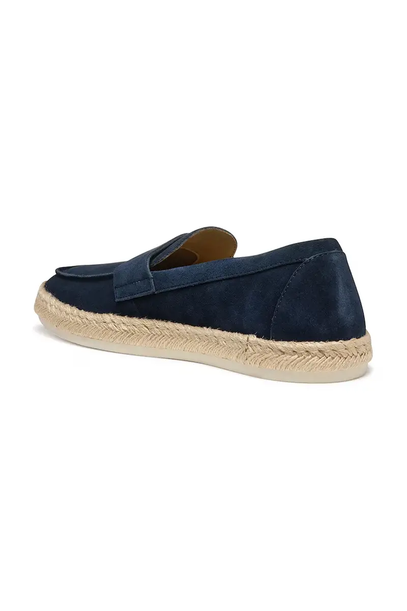 espadrillas in pelle scamosciata U COSTUNI colore blu navy U55MRA 00022 C4064 miniatura 4