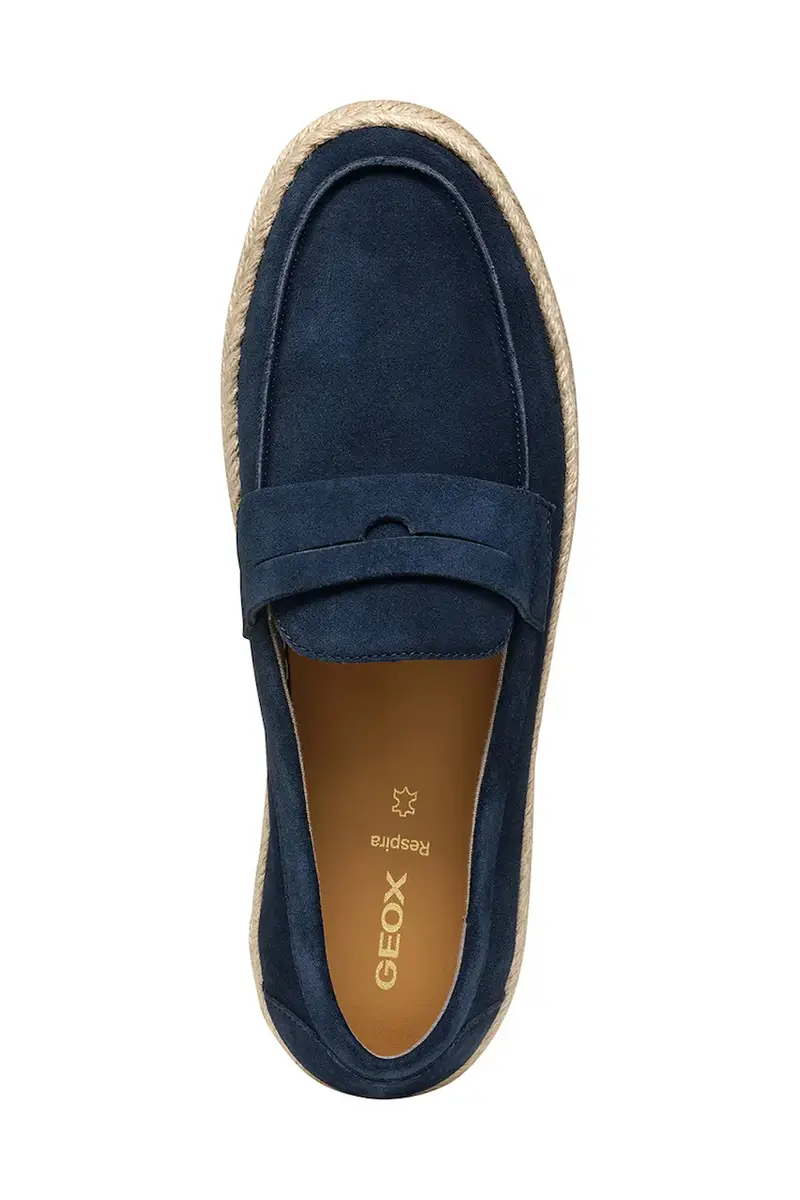 espadrillas in pelle scamosciata U COSTUNI colore blu navy U55MRA 00022 C4064 miniatura 5