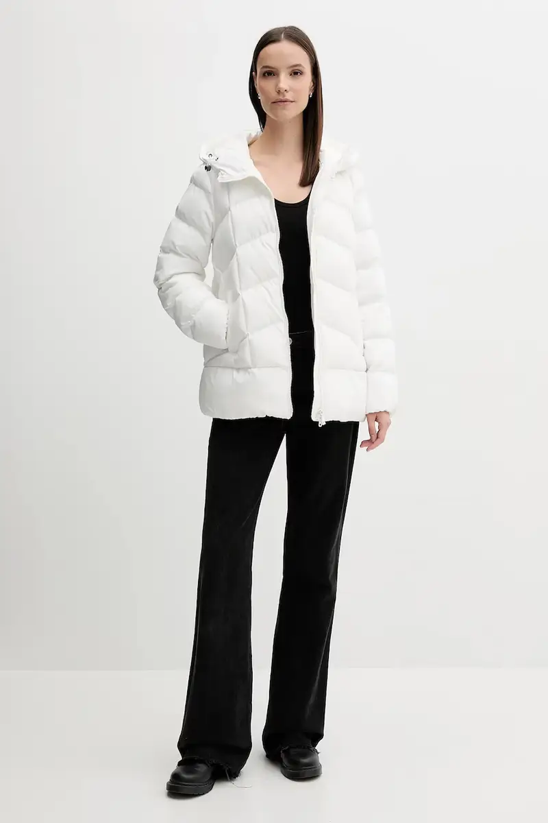 giacca donna colore nero W4628P-T3144-F9000 Bianco miniatura 2