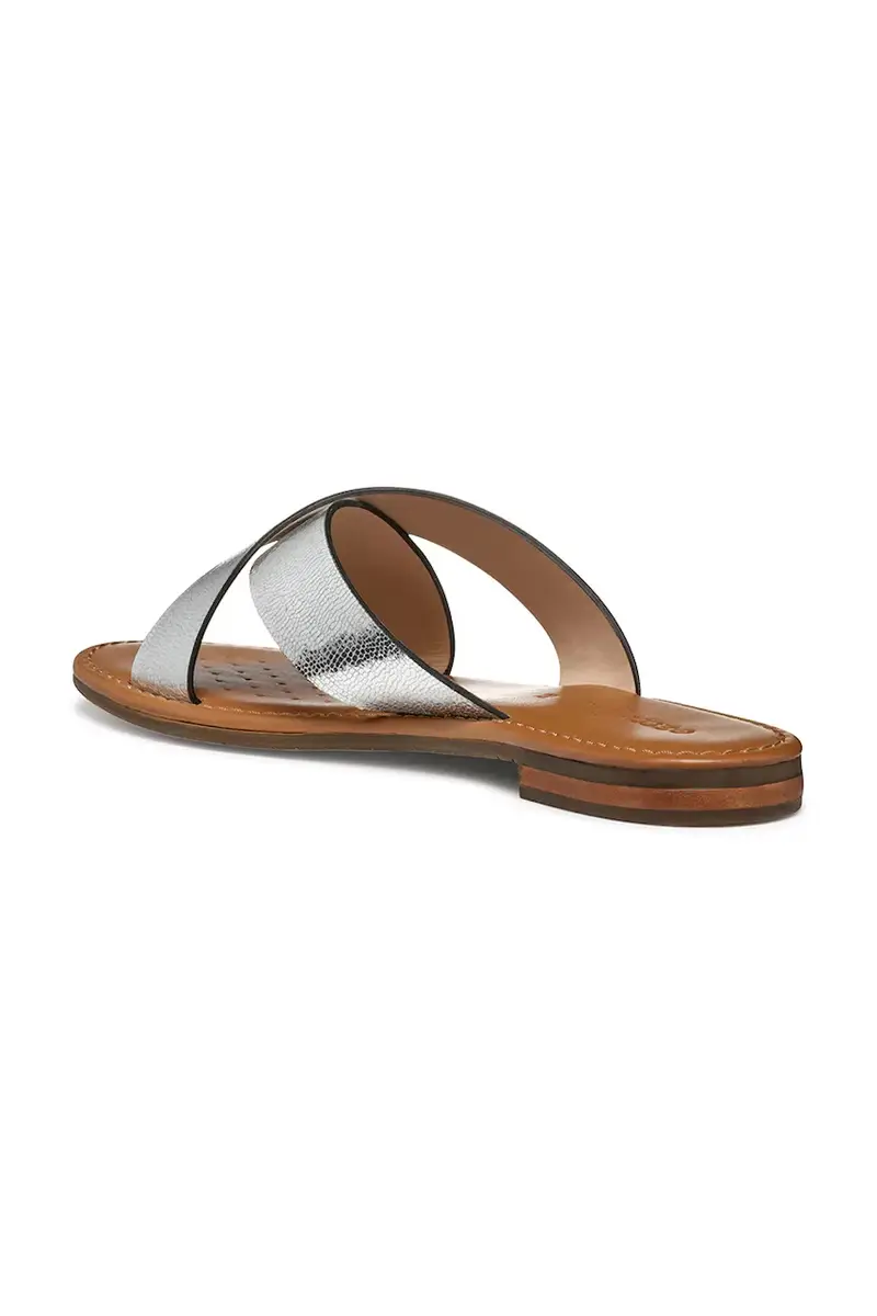 infradito in pelle D SOZY S donna colore argento D55LXH 000KY C1007 miniatura 4