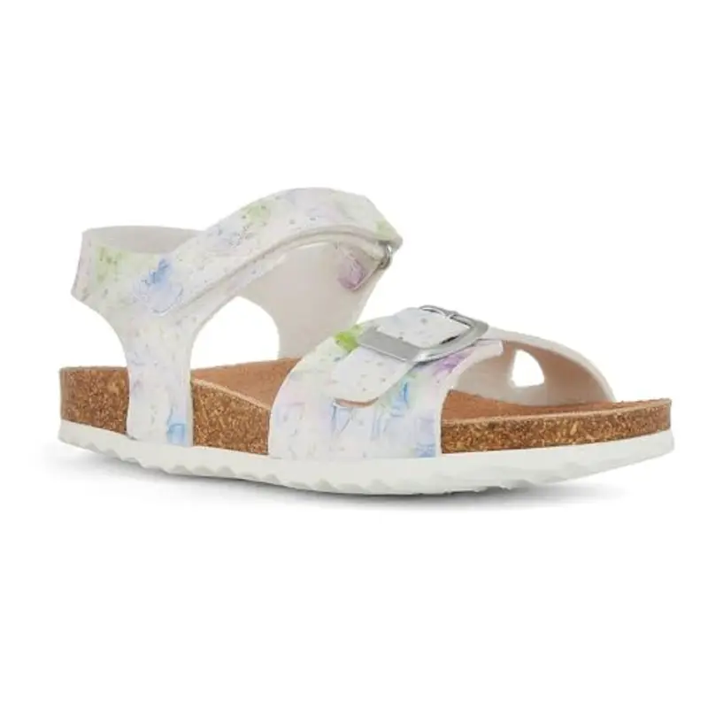 Geox J Adriel Girl C, Sandali, Bianco e Rosa, 39 EU miniatura 3
