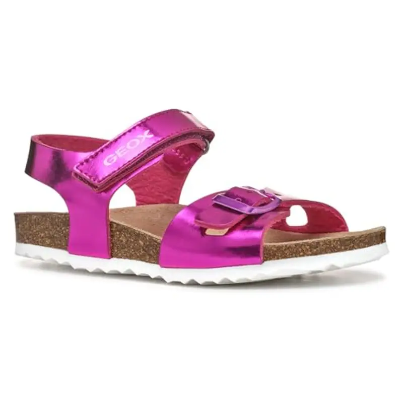Geox J Adriel Girl C, Sandalo, Fuchsia, 28 EU
