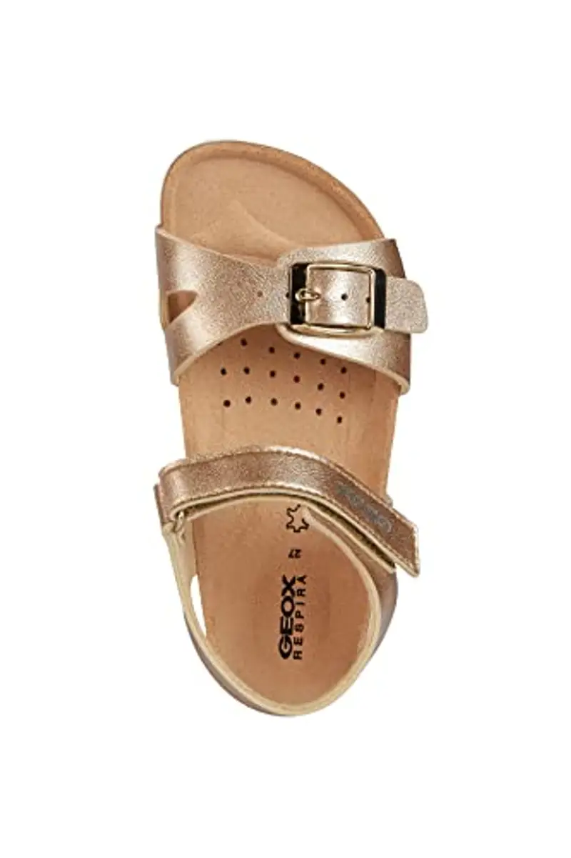 Geox J Adriel Girl, Sandali Bambine e ragazze, Rose Gold BJ, 38 EU miniatura 2