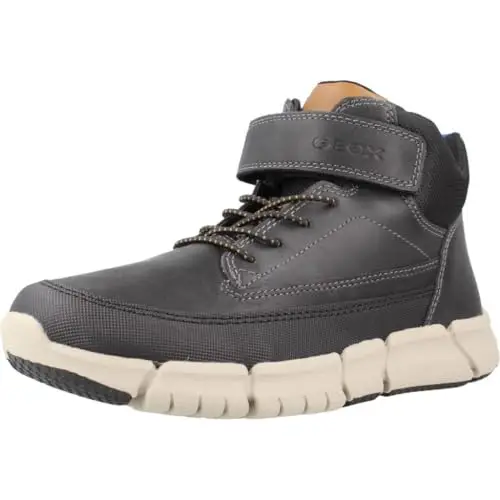 Geox J Flexyper Boy, Stivale alla Caviglia, Nero, 34 EU