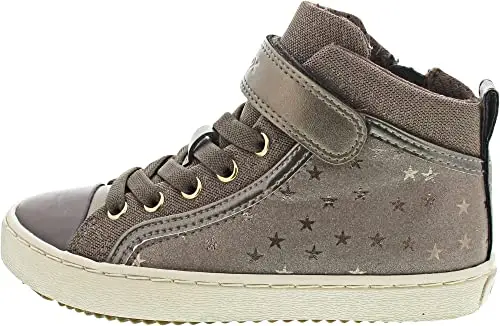Geox J KALISPERA GIRL, Sneakers Bambine e ragazze, Grigio Smoke Grey, 38 EU