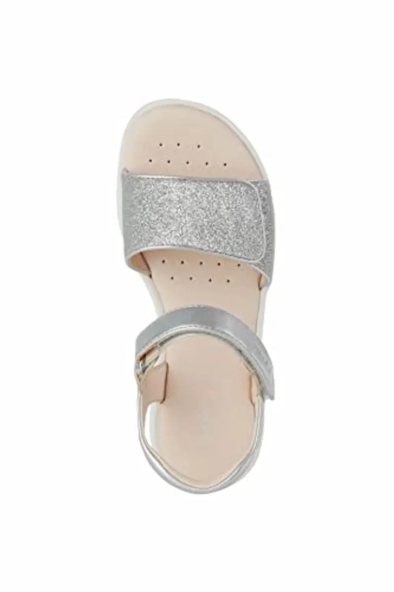 Geox J Sandal Coralie Gir, Sandali Bambine e ragazze, Argento (C1007 Silver), 29 EU miniatura 2