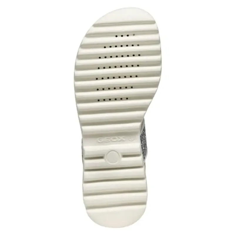 Geox J Sandal Coralie Gir, White/Lt Silver, 32 EU miniatura 2