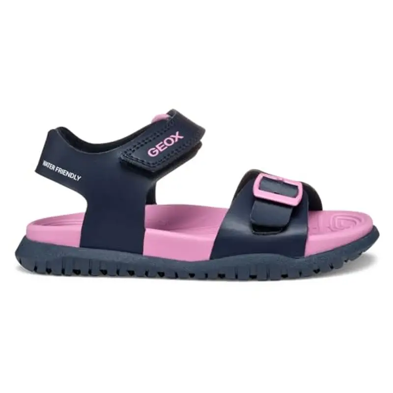 Geox J Sandal FUSBETTO GI, Navy/Fuchsia, 39 EU miniatura 3