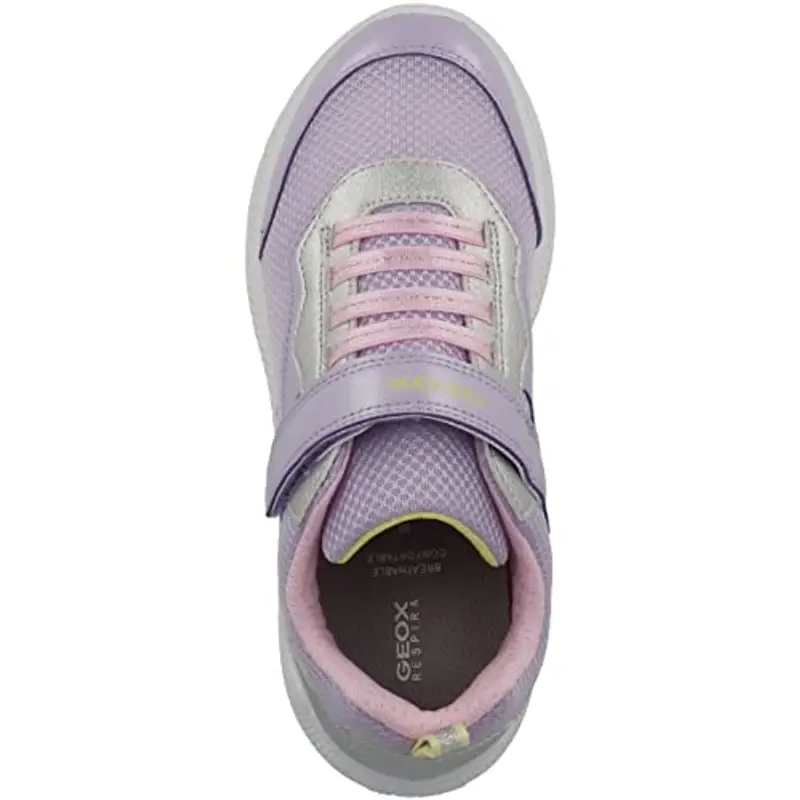 Geox J Sprintye Girl A, Sneakers Bambine e ragazze, Viola/Bianco (Lilac/White), 31 EU miniatura 2
