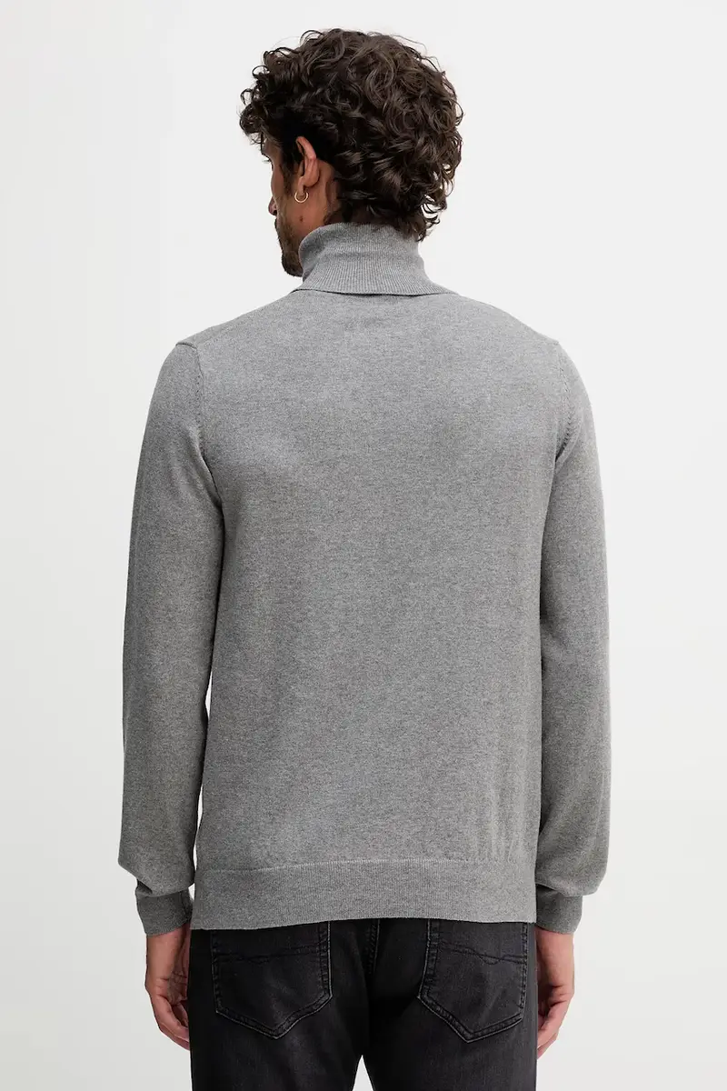 maglione con aggiunta di cachemire uomo colore grigio M5670E T3298 miniatura 3