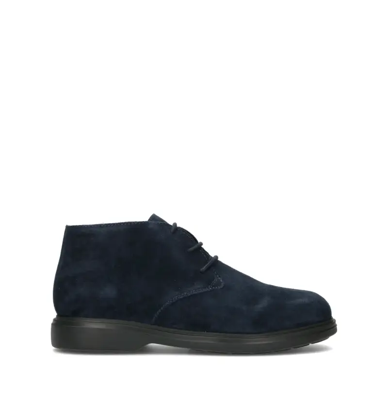 Polacco uomo blu in suede Vario