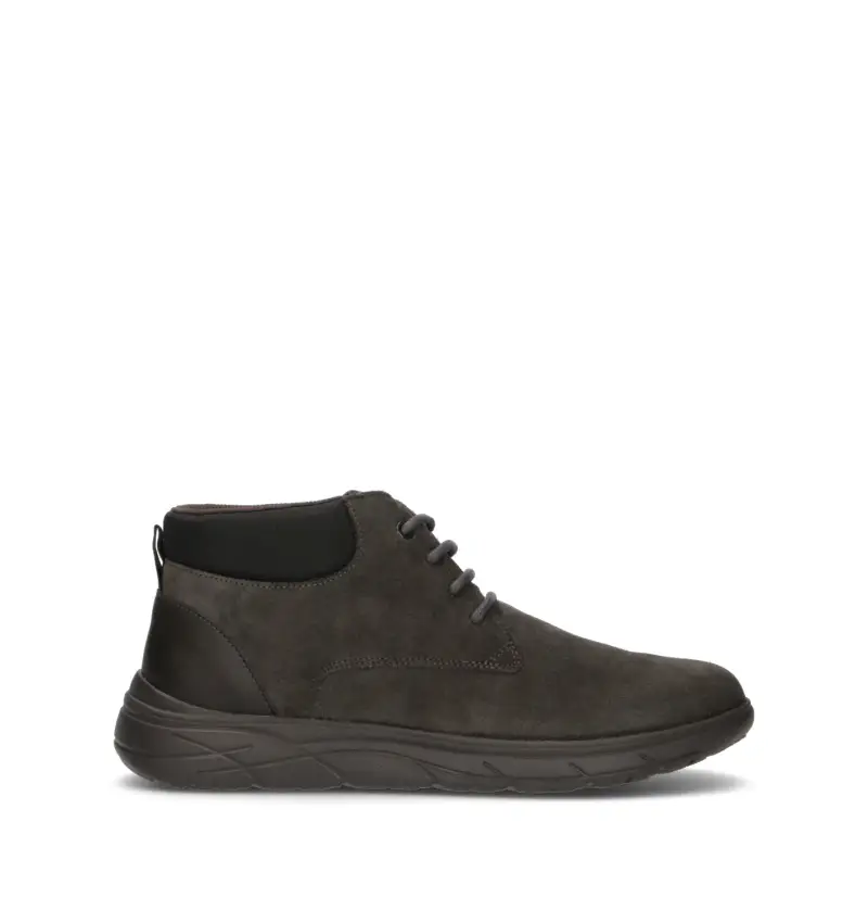 Polacco uomo grigio in suede Vario