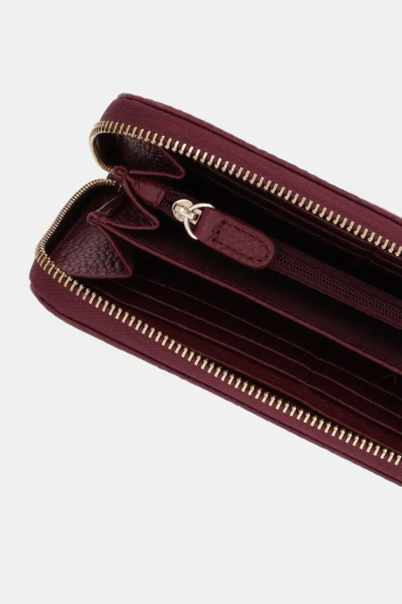 portafoglio in pelle D35K3H-00046 D.WALLET donna colore nero D35K3H 00046 Granata miniatura 4