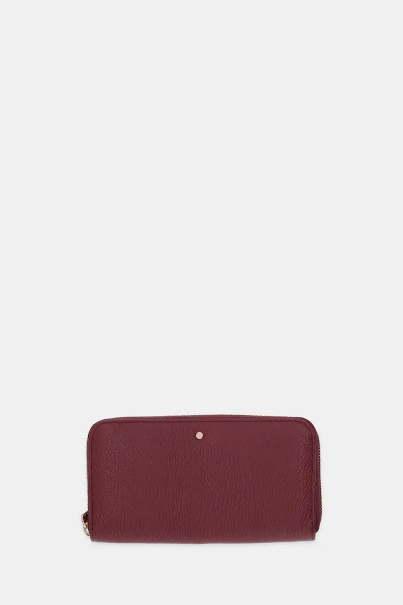 portafoglio in pelle D35K3H-00046 D.WALLET donna colore nero D35K3H 00046 Granata