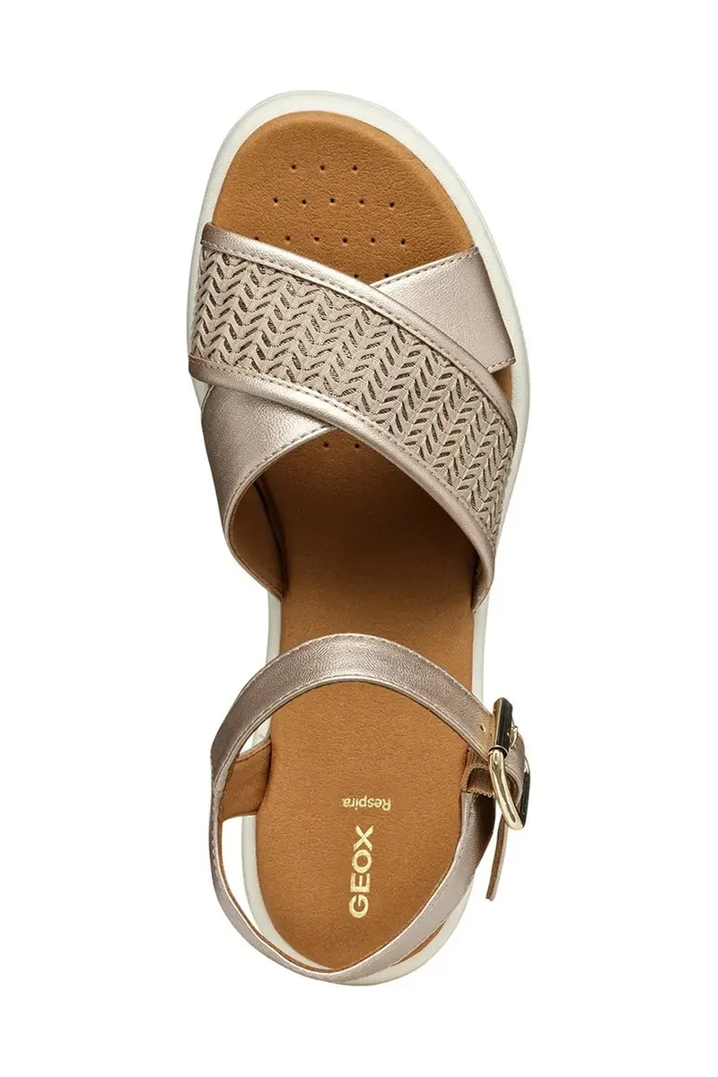 sandali D MELICONIA donna colore marrone D550EG 0NFDS CB5A5 Oro miniatura 5