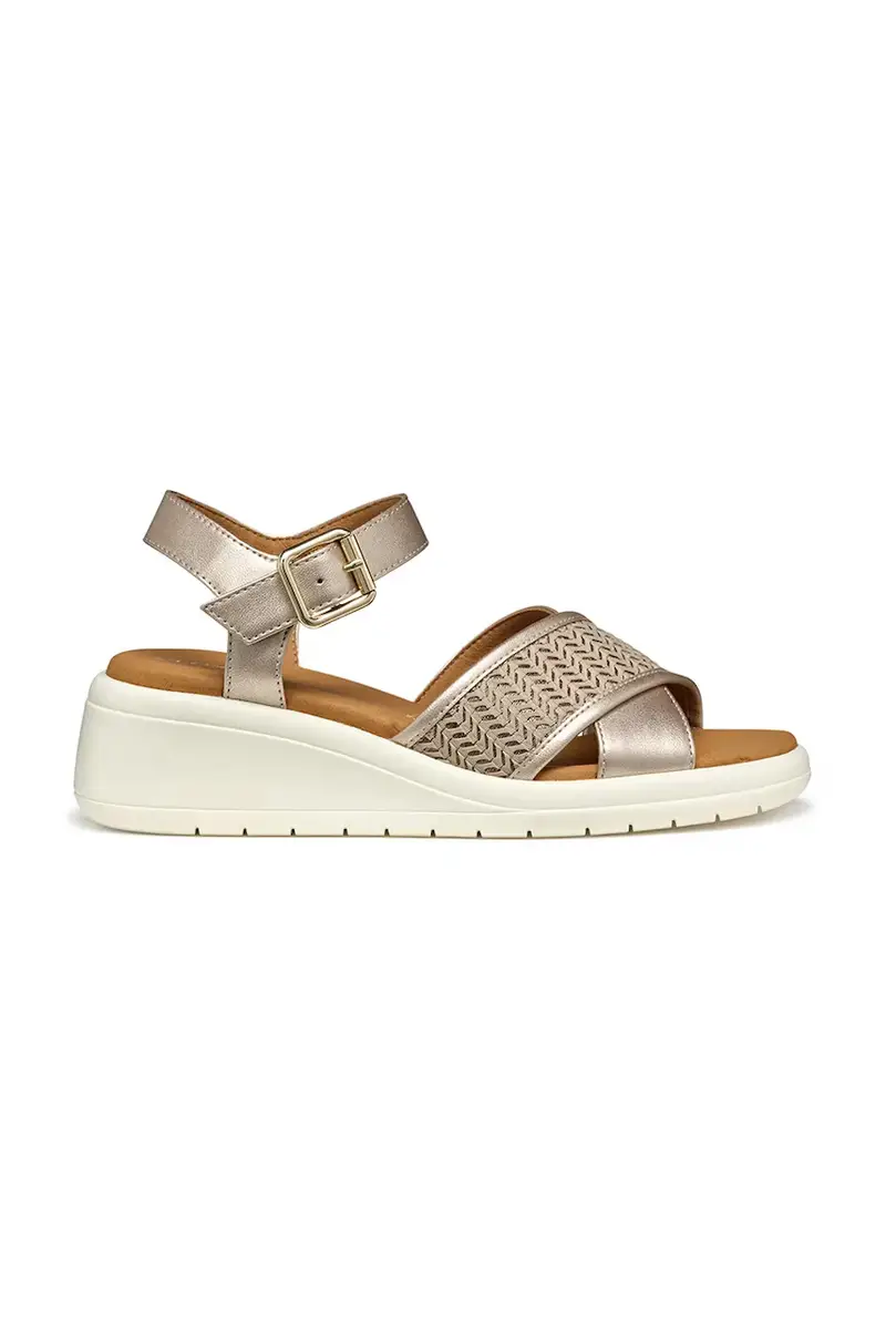 sandali D MELICONIA donna colore marrone D550EG 0NFDS CB5A5 Oro