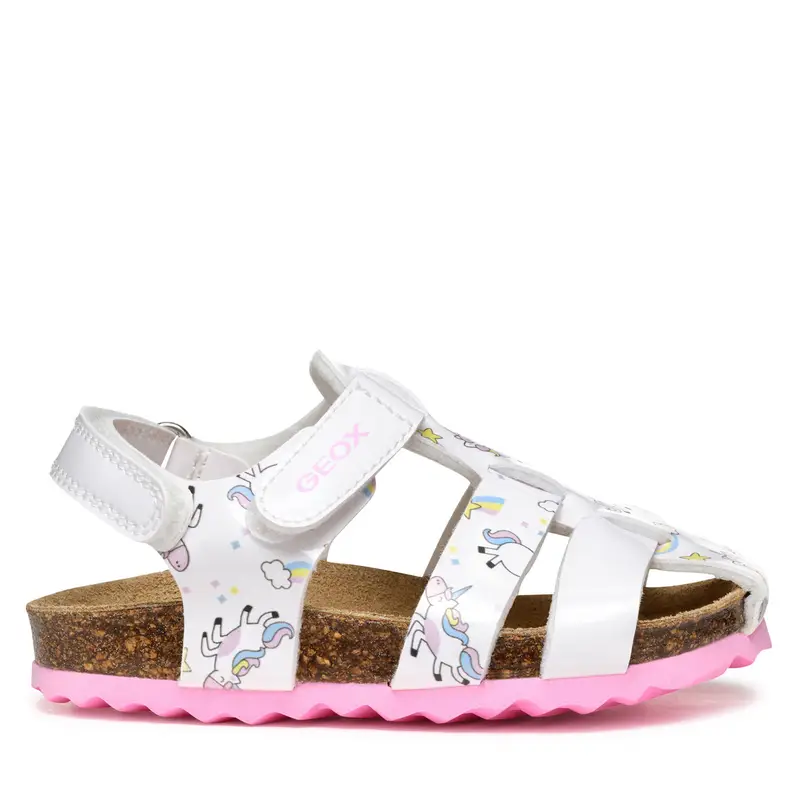 Sandali Geox B Sandal Chalki B452RA 0FCHH C1000 M Bianco