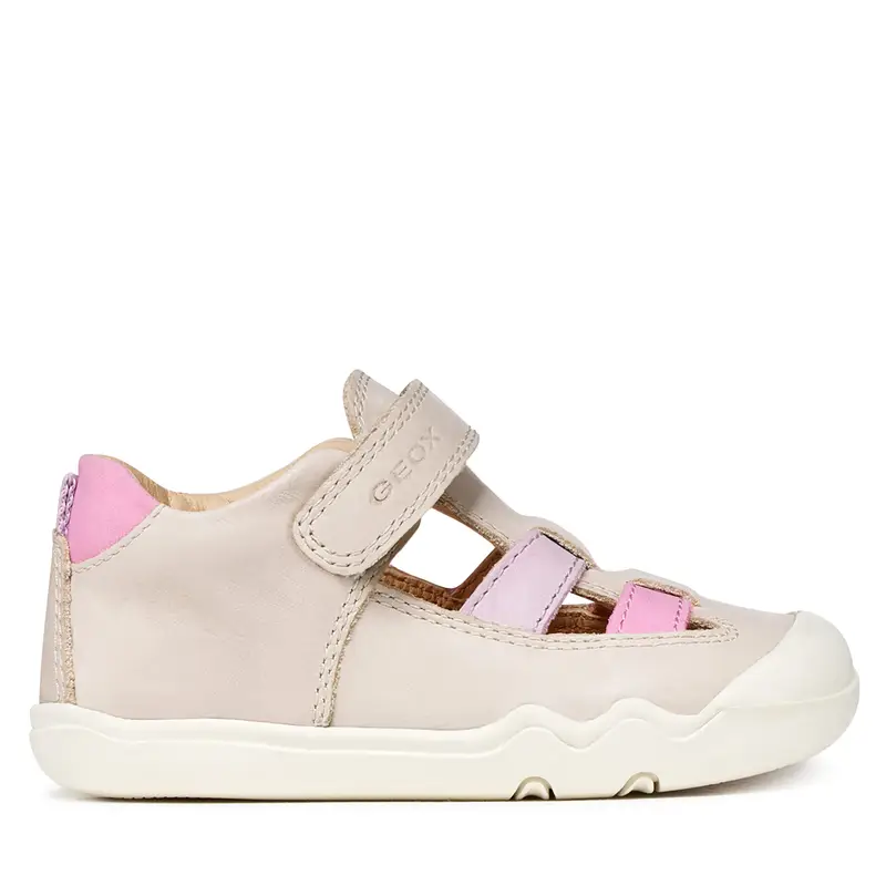 Sandali Geox B Steppieup Girl B5563A 000CL C0175 Écru Écru