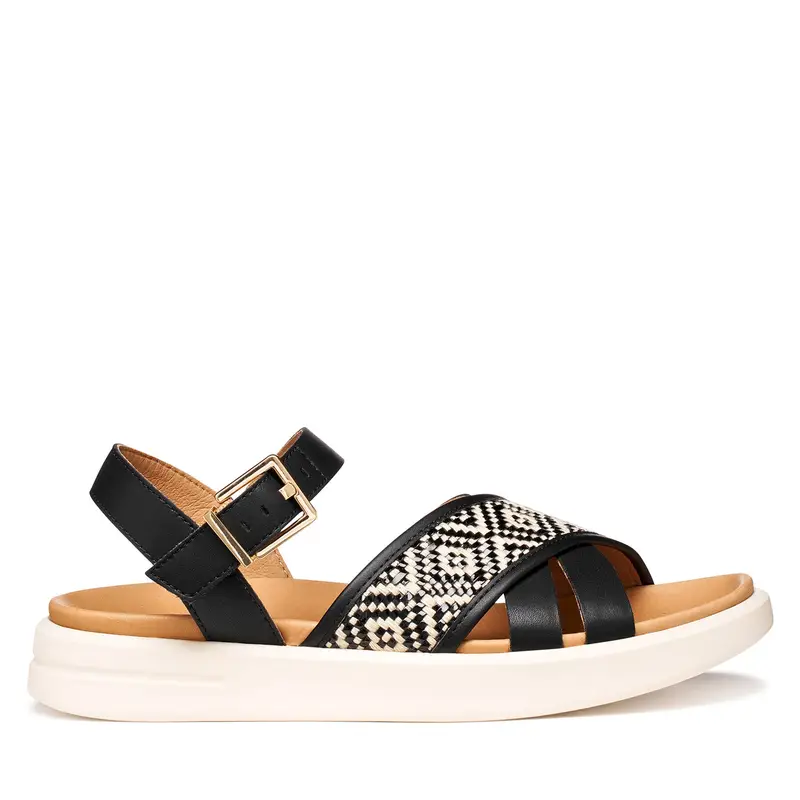 Sandali Geox D Xand 2S D65PAB 09B11 C9999 Nero