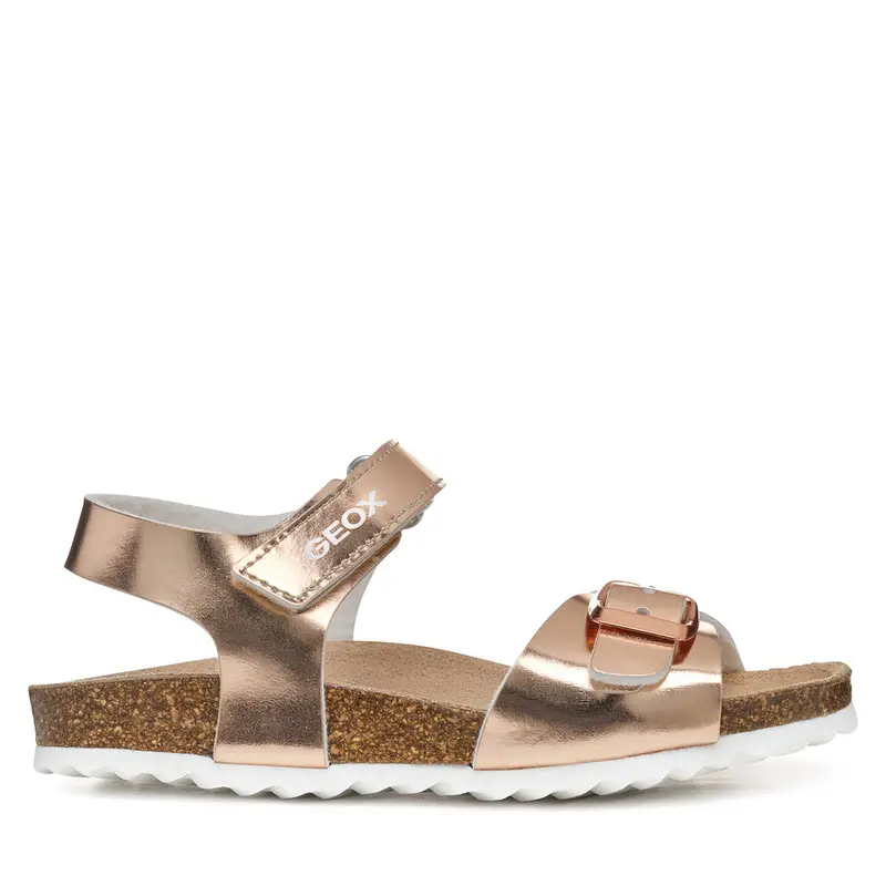 Sandali Geox J Adriel J028MC 000BN C8124 M Oro rosa