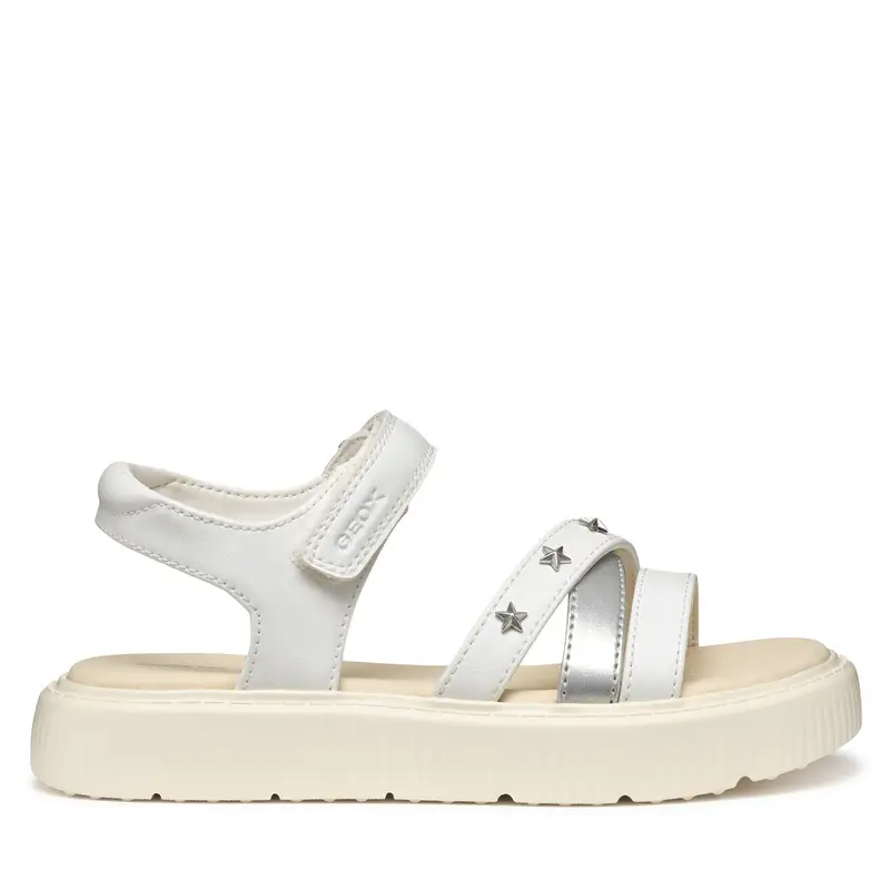 Sandali Geox J Kodette Gir J45DBI 000BC C0007 S Bianco