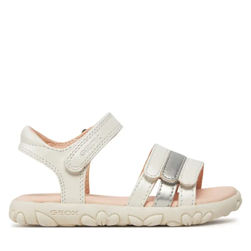 Sandali Geox J Sandal Haiti Girl J458ZD 000NF C0459 M Bianco
