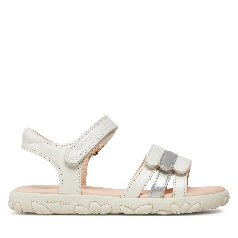 Sandali Geox J Sandal Haiti Girl J458ZD 000NF C0459 S Bianco