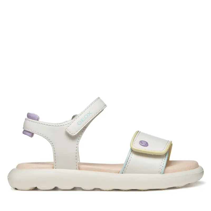 Sandali Geox J Sandal Puffypop Gi J65MSC 05402 C0653 D Bianco