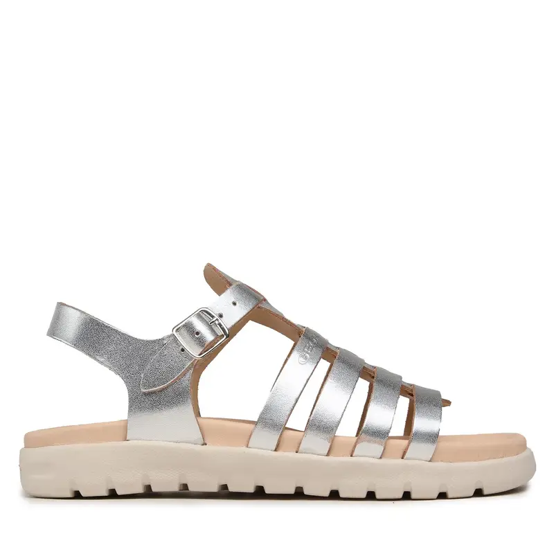 Sandali Geox J Sandal Soleima Gir J35GSB000CFC1007 D Argento
