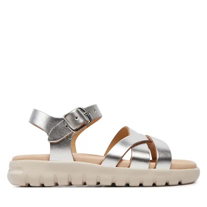 Sandali Geox J Sandal Soleima Gir J45GSA 000CF C1007 M Argento