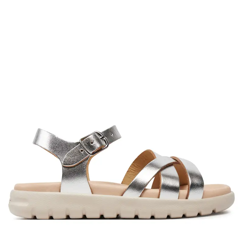 Sandali Geox J Sandal Soleima Gir J45GSA 000CF C1007 S Argento