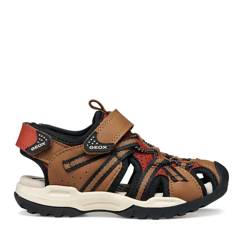 Sandali Geox Jr Borealis J450RB 014ME CD6N6 D Marrone
