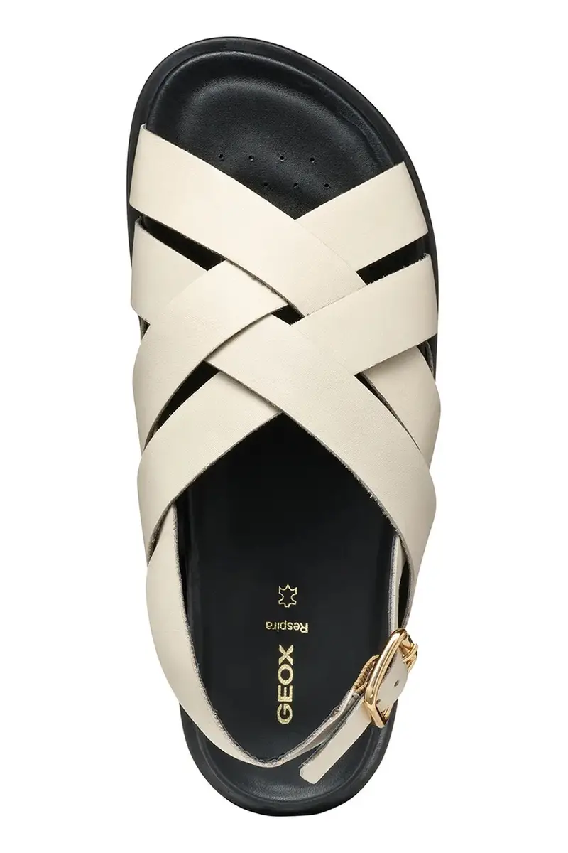 sandali in pelle D ADELASH donna colore beige D55YWA 00043 C1122 miniatura 5