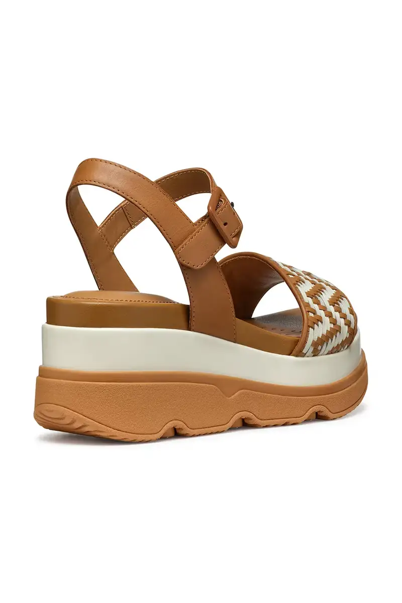 sandali in pelle D GARDENIA donna colore marrone D55HBA 0TC43 C5F1S miniatura 3