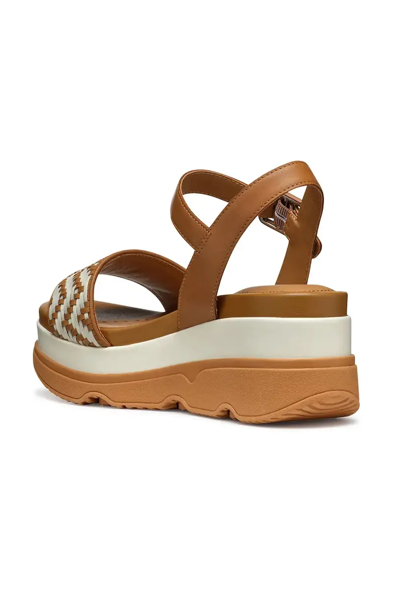 sandali in pelle D GARDENIA donna colore marrone D55HBA 0TC43 C5F1S miniatura 4