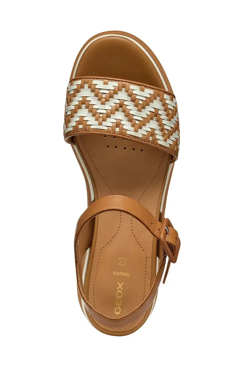 sandali in pelle D GARDENIA donna colore marrone D55HBA 0TC43 C5F1S miniatura 5