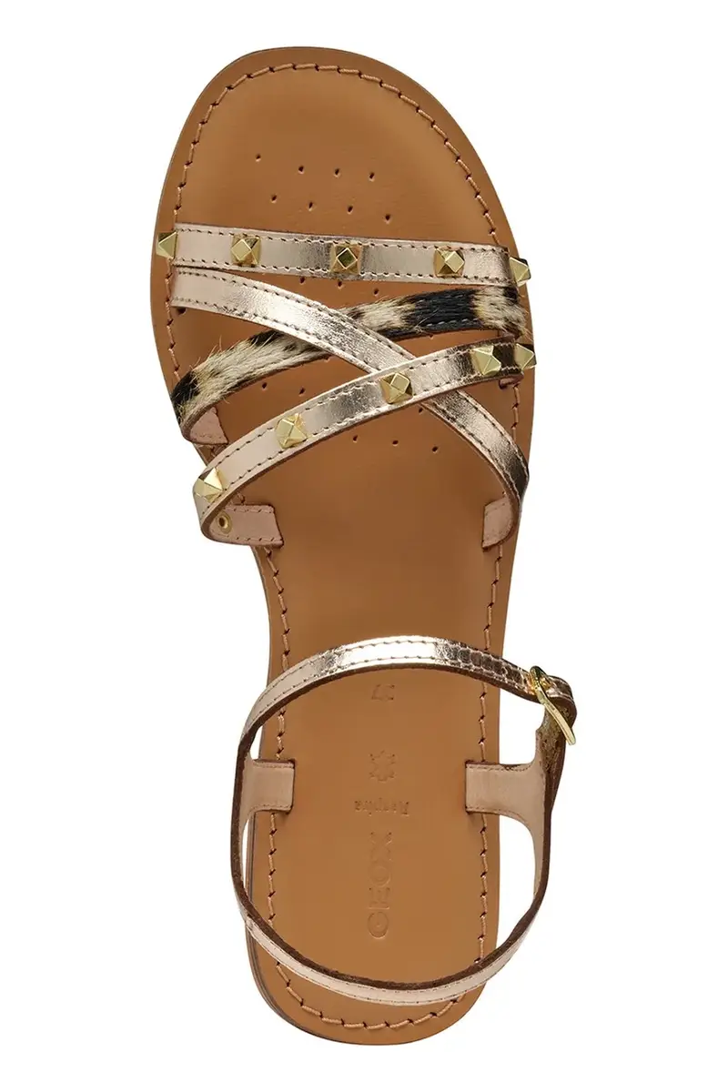 sandali in pelle D MADDALUSIAC donna colore oro D55YMD 0N0QS C2012 miniatura 5