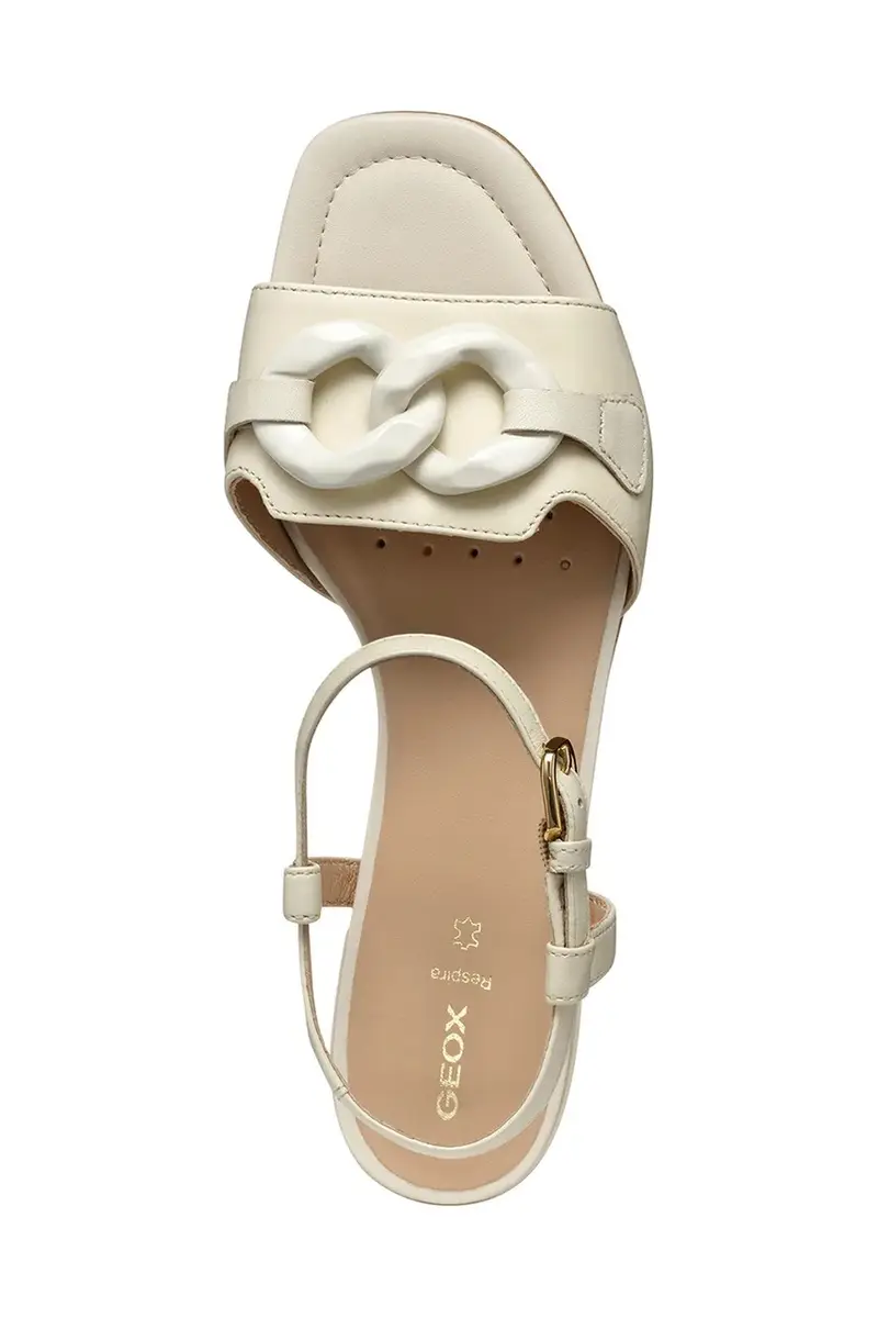 sandali in pelle D NEW ERAKLIA 15 donna colore beige D5580D 000TU C1122 miniatura 5