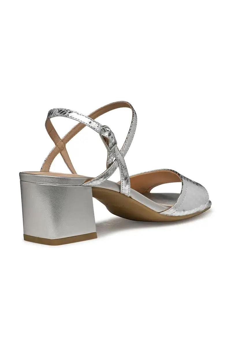 sandali in pelle D NEW ERAKLIA 50 colore argento D45RNB 000KY C1007 miniatura 3