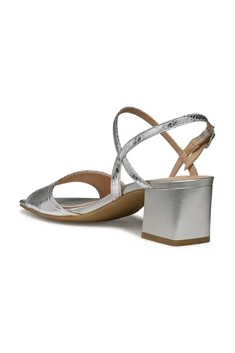 sandali in pelle D NEW ERAKLIA 50 colore argento D45RNB 000KY C1007 miniatura 4