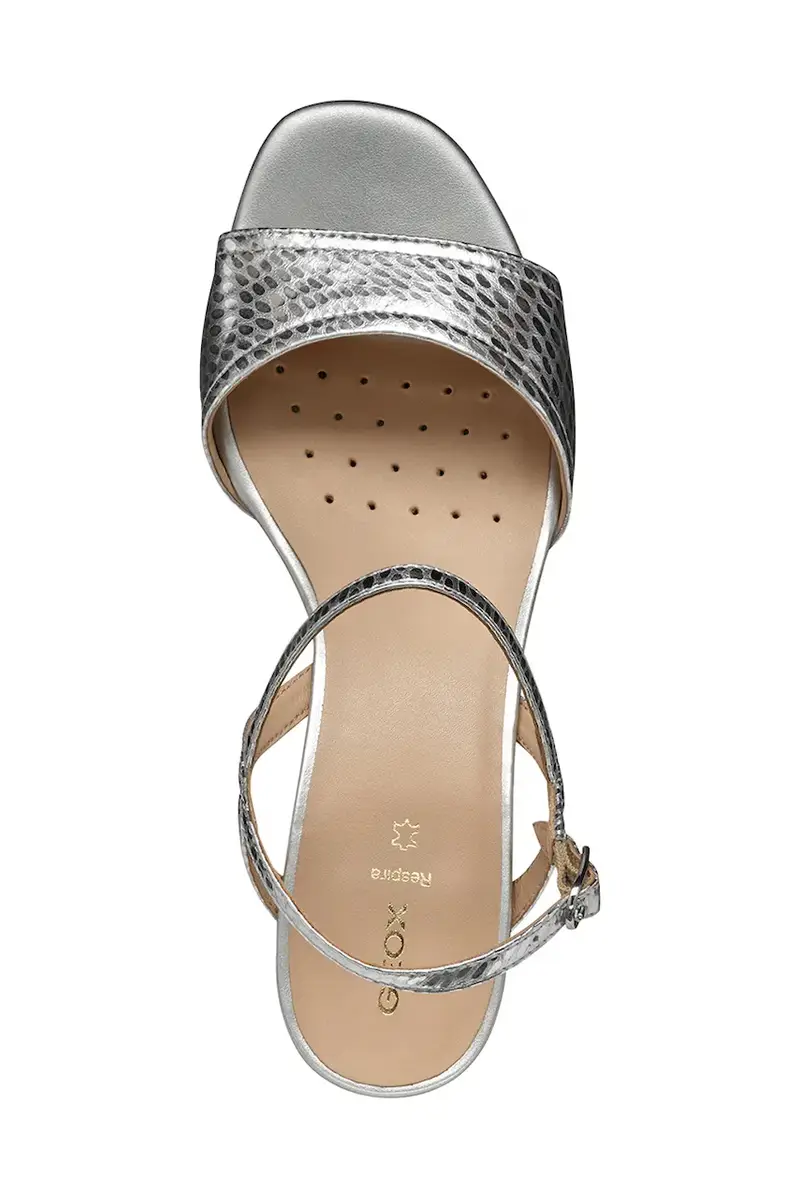 sandali in pelle D NEW ERAKLIA 50 colore argento D45RNB 000KY C1007 miniatura 5