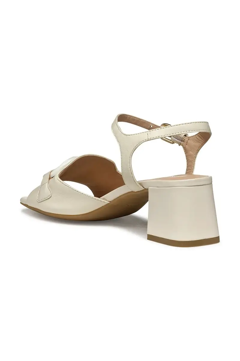 sandali in pelle D NEW ERAKLIA 50 T colore beige D55YQC 000TU C1122 miniatura 4