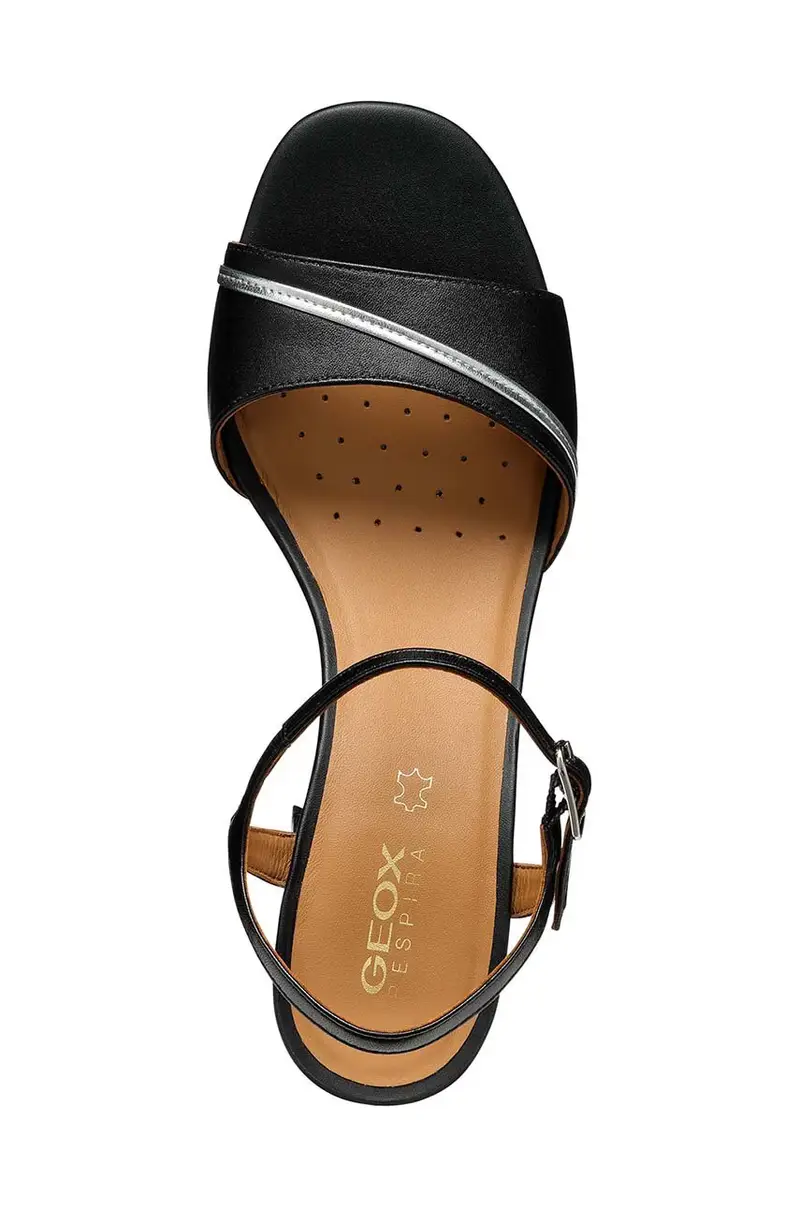 sandali in pelle D NEW ERAKLIA 80 F colore nero D45RPF 000TU C9999 miniatura 5