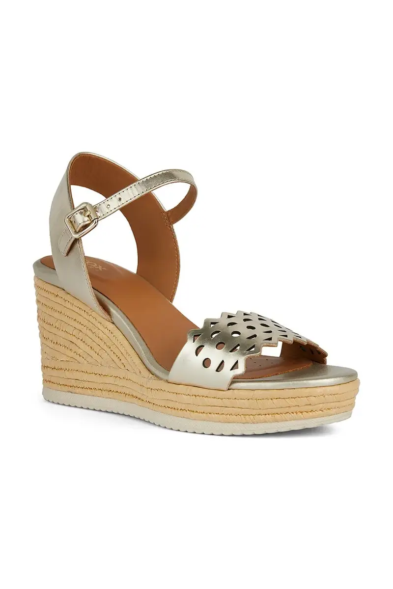 sandali in pelle D PONZA A colore oro D45GVA 000CF C2012 miniatura 2